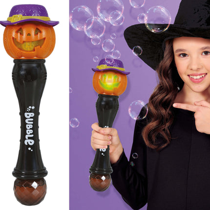 Magiczna różdżka na Halloween Dynia ze światłem i dźwiękiem 32 cm
