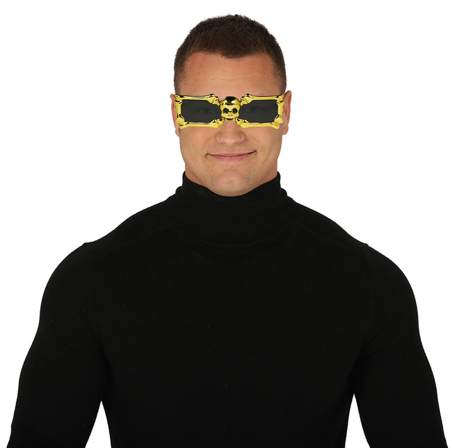 Złote okulary Szkielet