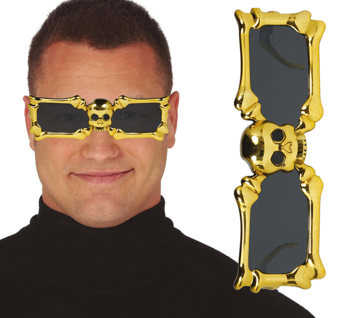 Złote okulary Szkielet