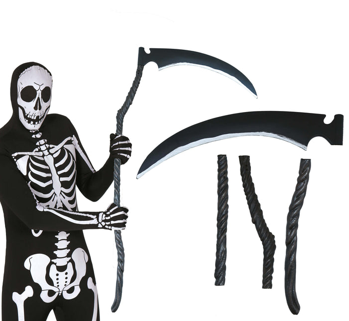 Halloweenowa sztuczna kosa 1,32 m