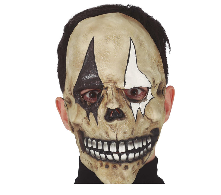 Maska na Halloween Czaszka Arlekin