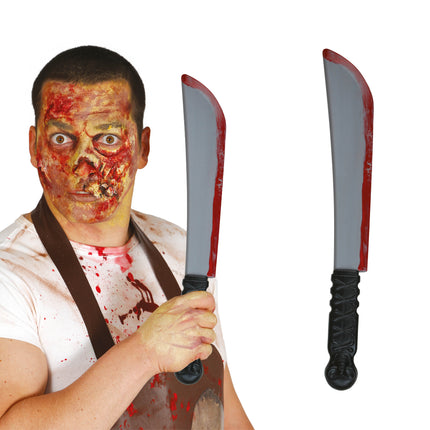 Halloweenowa sztuczna maczeta 41 cm