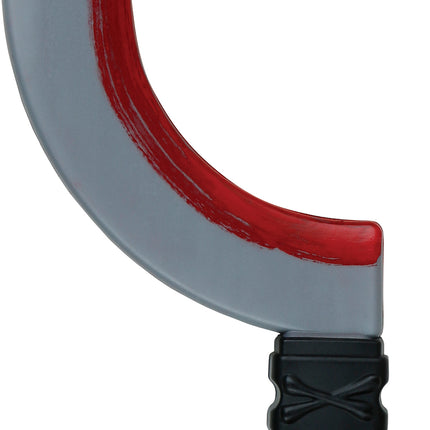 Halloweenowy sztuczny nóż półksiężyc 35 cm