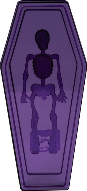 Halloweenowa cukiernica fioletowa 19 cm