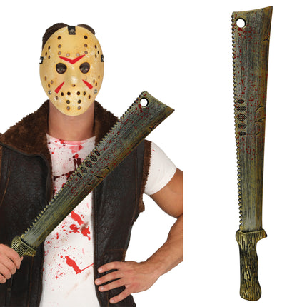 Fałszywy nóż na Halloween Krwawy 68cm