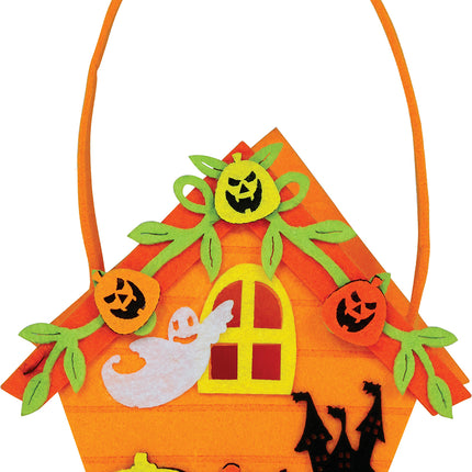 Koszyk na Halloween Domek czarownicy 14 cm
