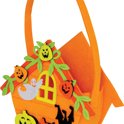 Koszyk na Halloween Domek czarownicy 14 cm