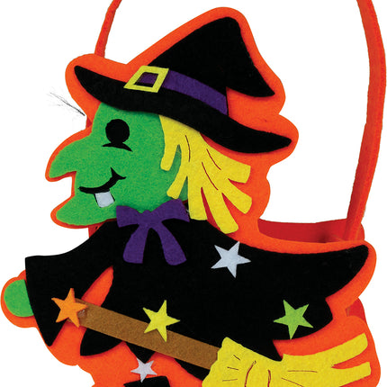 Koszyk na Halloween Czarownica 18 cm