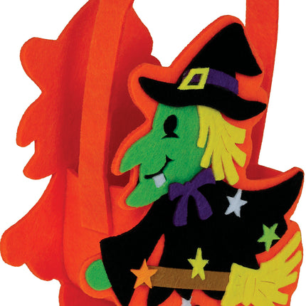 Koszyk na Halloween Czarownica 18 cm