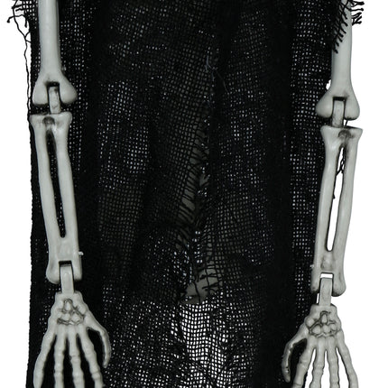Halloweenowy szkielet z kapeluszem 47 cm