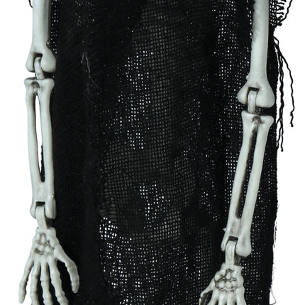 Halloweenowy szkielet z kapeluszem 47 cm
