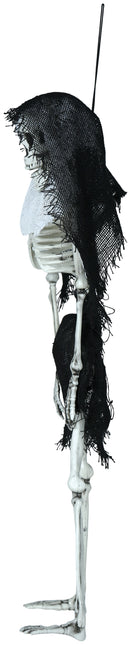 Halloweenowy szkielet z kapturem 45 cm