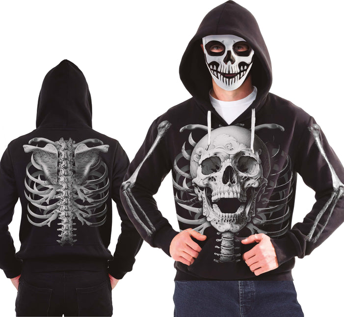 Halloweenowy sweter szkielet