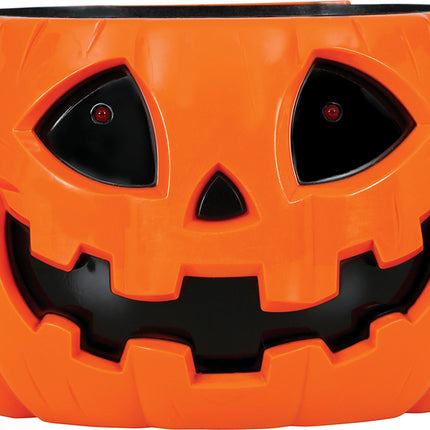 Halloweenowa miska Dynia Światło, Dźwięk i Ruch 15 cm