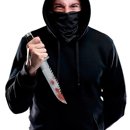 Halloweenowa sztuczna maczeta Bloody 33cm