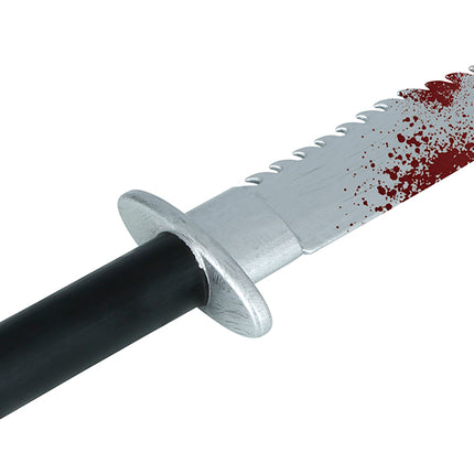 Halloweenowa sztuczna maczeta Bloody 33cm