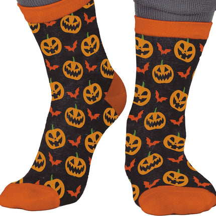 Halloweenowe skarpetki dynia