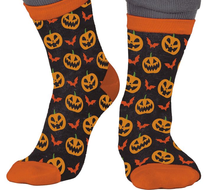 Halloweenowe skarpetki dynia
