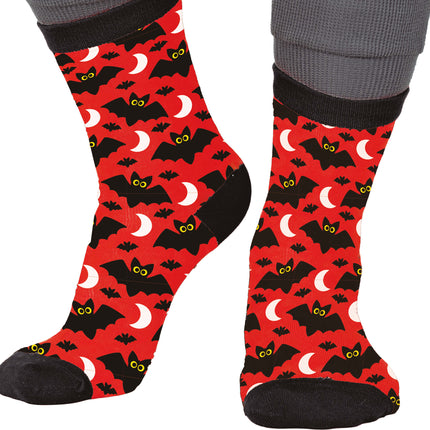 Halloweenowe skarpetki nietoperz