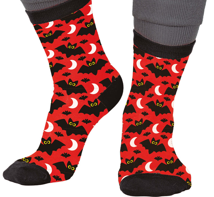 Halloweenowe skarpetki nietoperz