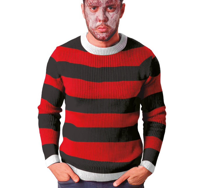 Sweter na Halloween Czerwono Czarny Zabójca