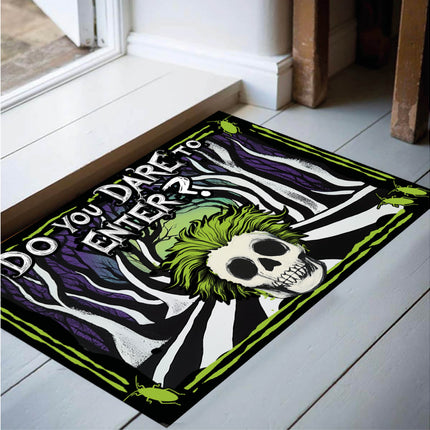 Wycieraczka Halloween Czarna Zielona Dare To Enter 60cm