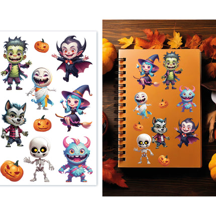 Naklejki na Halloween Potwór