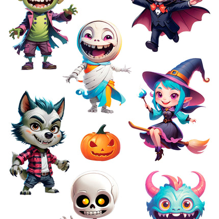 Naklejki na Halloween Potwór