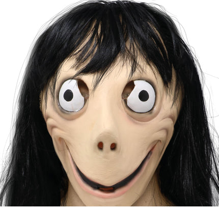 Halloweenowa maska na twarz Momo