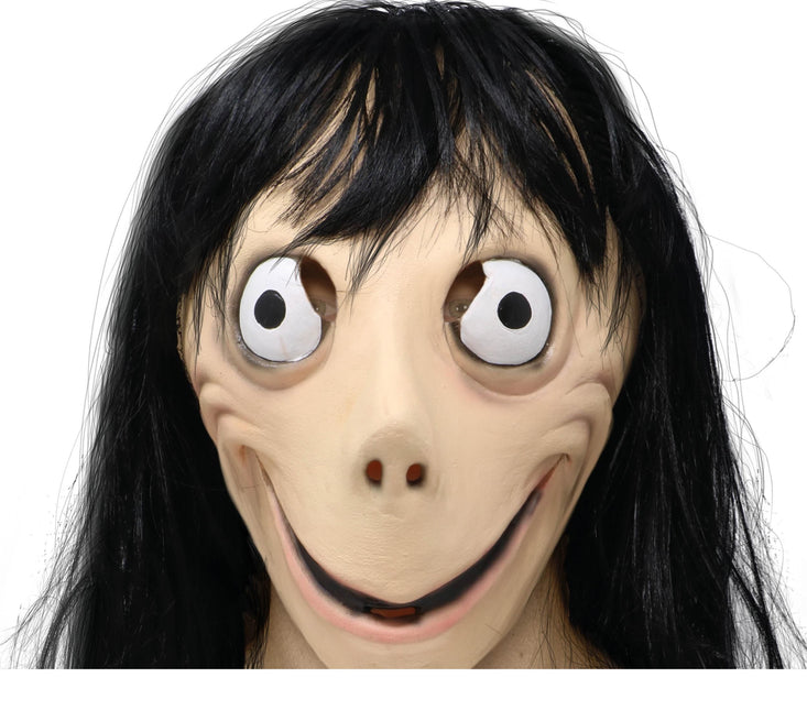Halloweenowa maska na twarz Momo