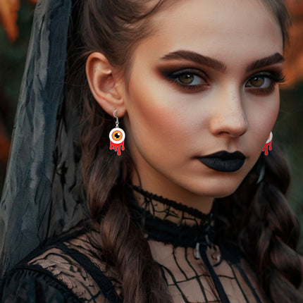 Kolczyki na Halloween Gałki oczne