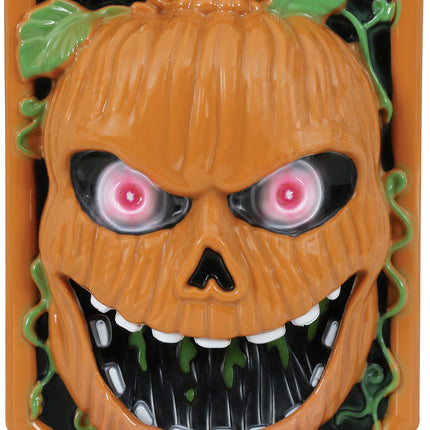 Dekoracja na Halloween Dzwonek do drzwi Dynia ze światłem, dźwiękiem i ruchem