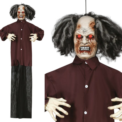 Lalka Halloween Zombie ze światłem, dźwiękiem i ruchem 1,8 m