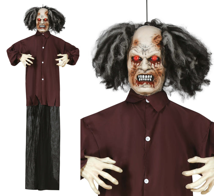 Lalka Halloween Zombie ze światłem, dźwiękiem i ruchem 1,8 m