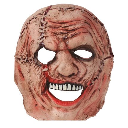 Skórzana maska mordercy na Halloween