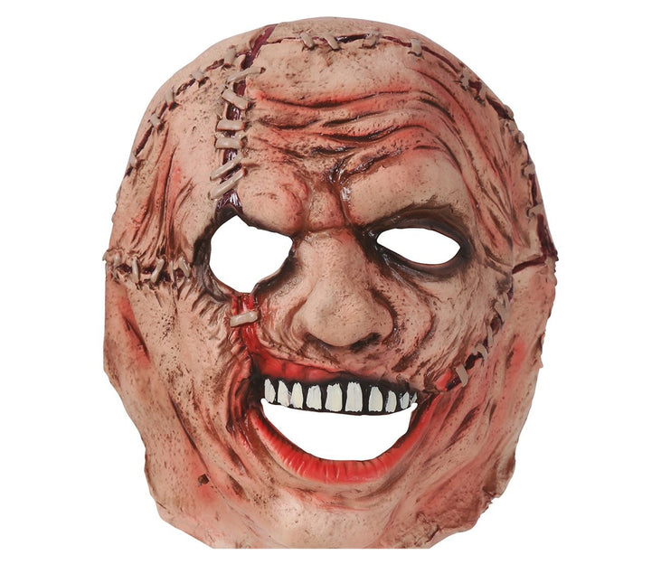 Skórzana maska mordercy na Halloween