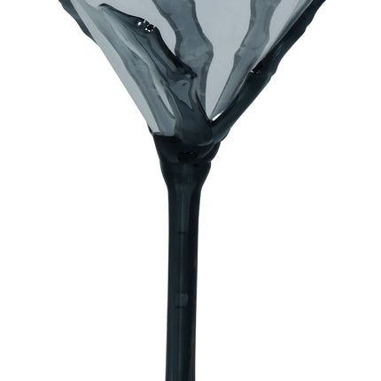 Zwart Wijnglas Hand 18cm