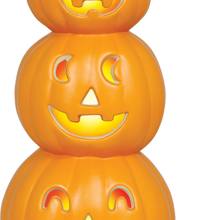 Halloweenowa sterta dyń z lampką, 52 cm