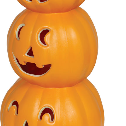 Halloweenowa sterta dyń z lampką, 52 cm