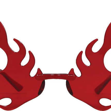 Rood Zonnebril Vlammen