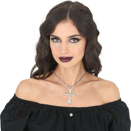 Halloween Ketting Kruis 6,5cm