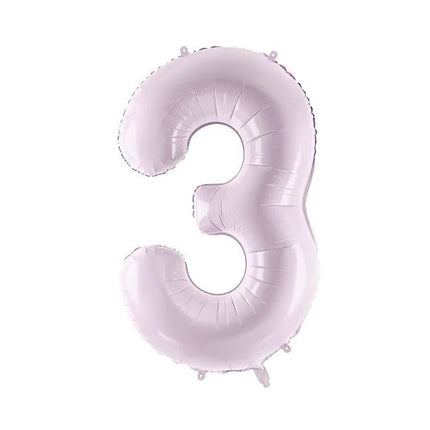 3 Jaar Cijfer Ballon Paars Leeg 72cm van Partydeco koop je bij Partywinkel