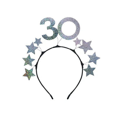 30 Jaar Haarband Zilver van Partydeco koop je bij Partywinkel