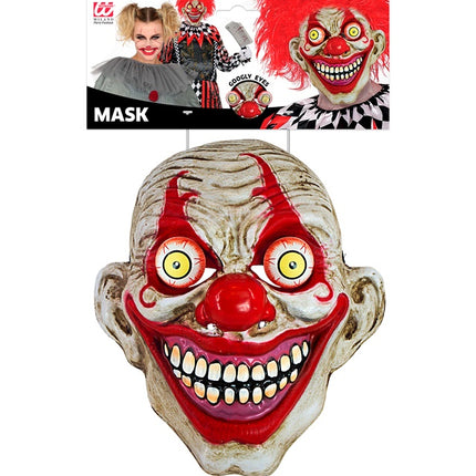 MASKA Z CHWIEJĄCYMI SIĘ OCZAMI HORROR KLAUNA