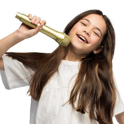 Mikrofon deluxe złoty