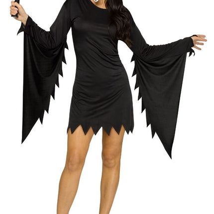 Kostium na Halloween Czarny Damski Duch Twarz Postarzana