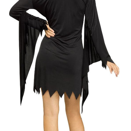 Kostium na Halloween Czarny Damski Duch Twarz Postarzana