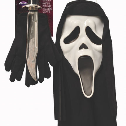 Zestaw kostiumowy Ghostface, 3 części