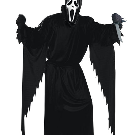 Kostium na Halloween czarny męski duch 3-częściowy