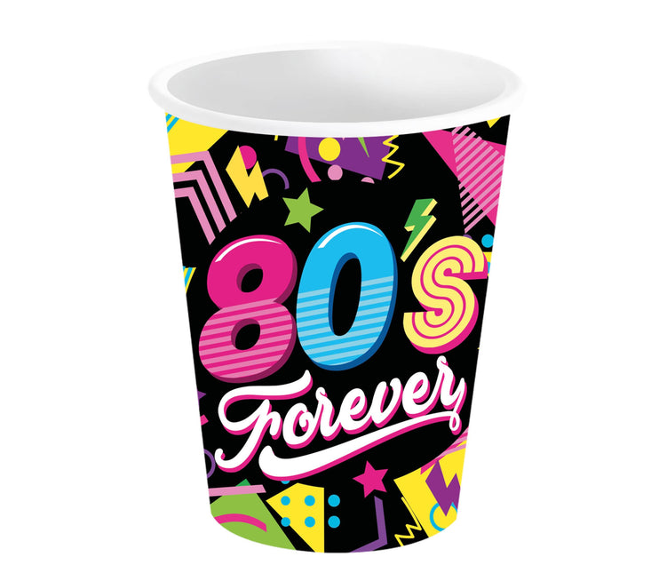 Kubki Neon 80S 240ml 6szt